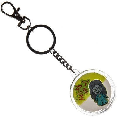 The Exorcist Liquid Oil-Filled Keychain With Floating Art