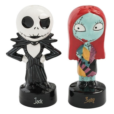The Nightmare Before Christmas Jack & Sally Sculpted Salt & Pepper Set