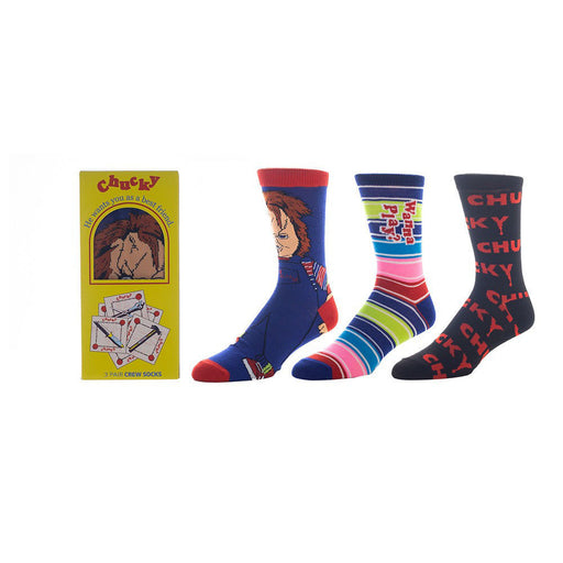Chucky 3 Pair Crew Socks Box Set