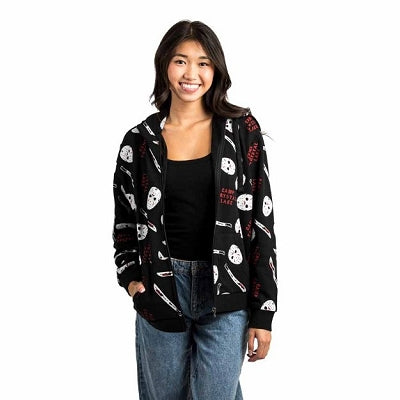 Friday The 13th Camp Crystal Lake Zip-Up Hoodie