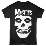 Misfits Skull W Logo Black T-Shirt
