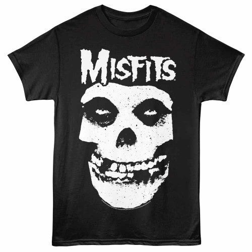 Misfits Skull W Logo Black T-Shirt
