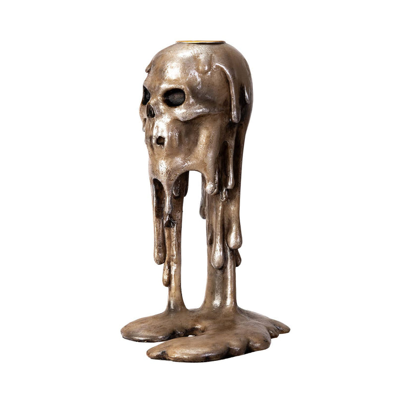 Wick of the Dammed Skull Candle Holder