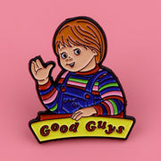 Good Guys Cartoon Lapel Pins Enamel Pin for Backpacks Briefcase Badges Brooch for Clothes Accessories Fashion Gifts 1pc