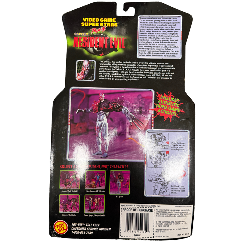 Toy Wiz Resident Evil Tyrant Heart Pumping Action Figure - Limited Edition Video Game Collectible
