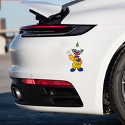 Short Killer Clown Stickers - Suitable for Cars, Trucks, Windows, Laptops, Bumpers, Luggage, Water Bottles, Waterproof Vinyl Decals