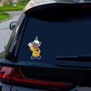 Short Killer Clown Stickers - Suitable for Cars, Trucks, Windows, Laptops, Bumpers, Luggage, Water Bottles, Waterproof Vinyl Decals