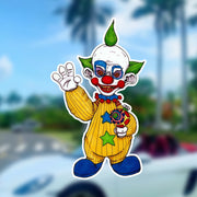 Short Killer Clown Stickers - Suitable for Cars, Trucks, Windows, Laptops, Bumpers, Luggage, Water Bottles, Waterproof Vinyl Decals