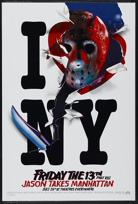 Friday the 13th Part VIII Jason Takes Manhattan Movie Poster 11 x 17 inch
