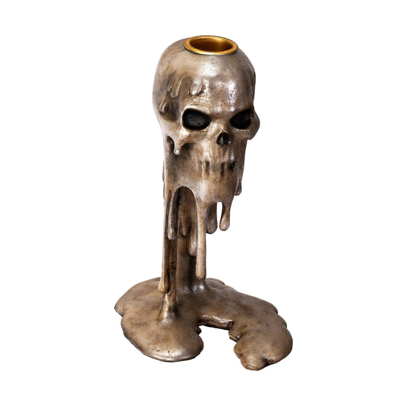 Wick of the Dammed Skull Candle Holder