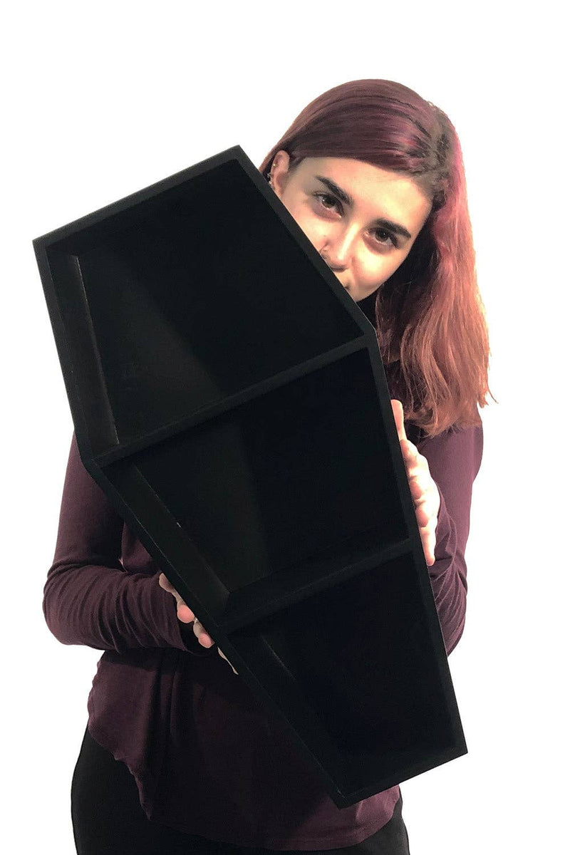Deluxe Goth Coffin Shelf 20"