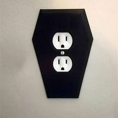 Gothic Horror Coffin Outlet Cover Plate