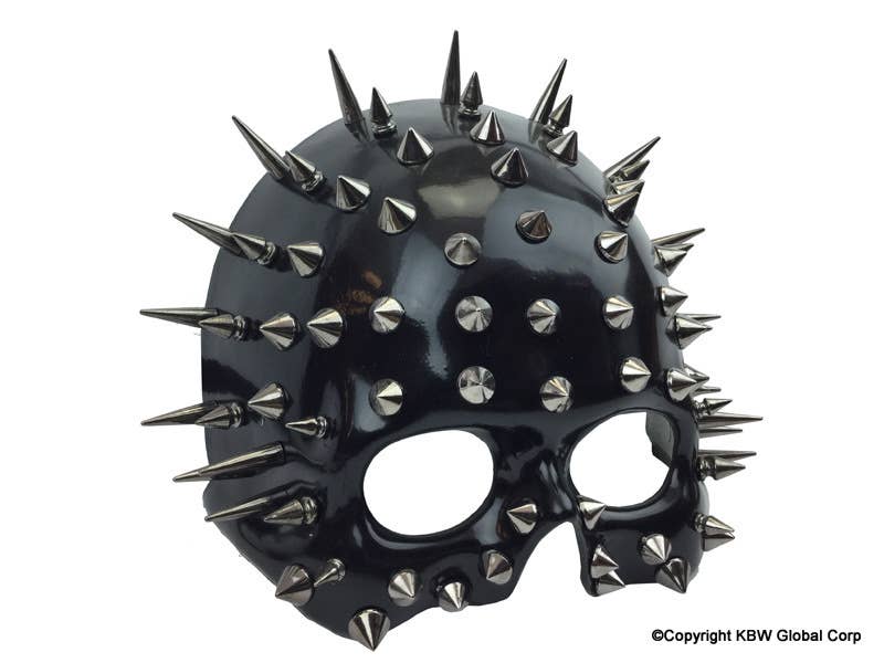Black Spiked Skull Mask