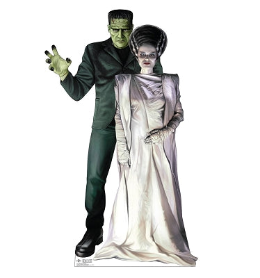 Life-size Cardboard Cutout of Frankenstein and His Bride