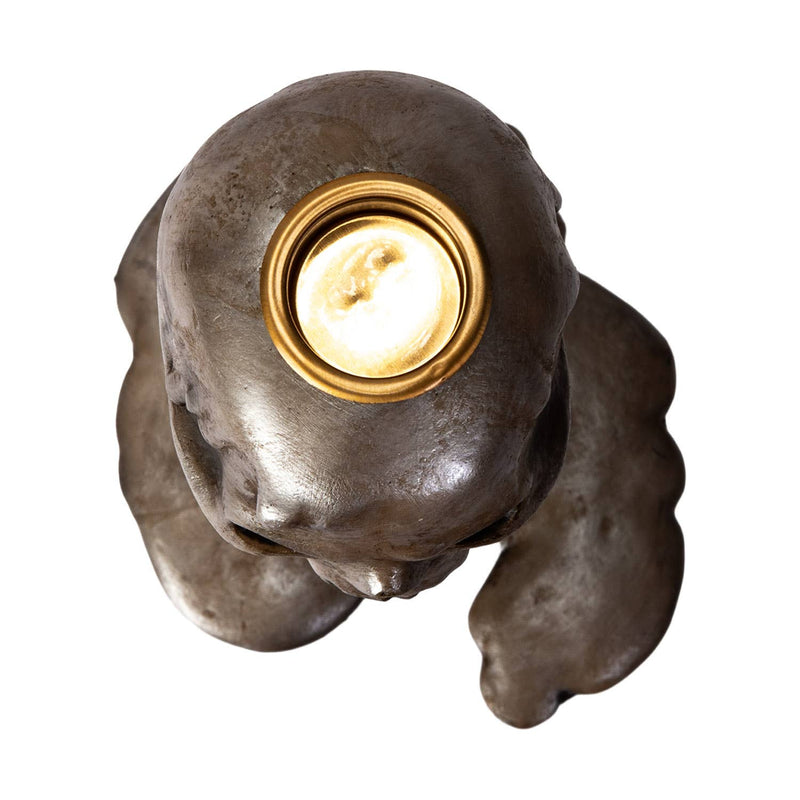 Wick of the Dammed Skull Candle Holder