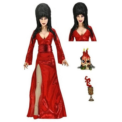 Elvira ñ 8 In Clothed Action Figure ñ Elvira Red, Fright, And Boo