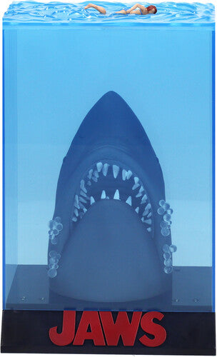 3D Movie  Poster Jaws 50th Anniversary Light up Jaws Figure