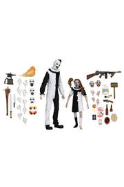 Terrifier 2 - Ultimate Art the Clown and The Little Pale Girl 7" Scale Action Figure 2-Pack (PRE-ORDER)