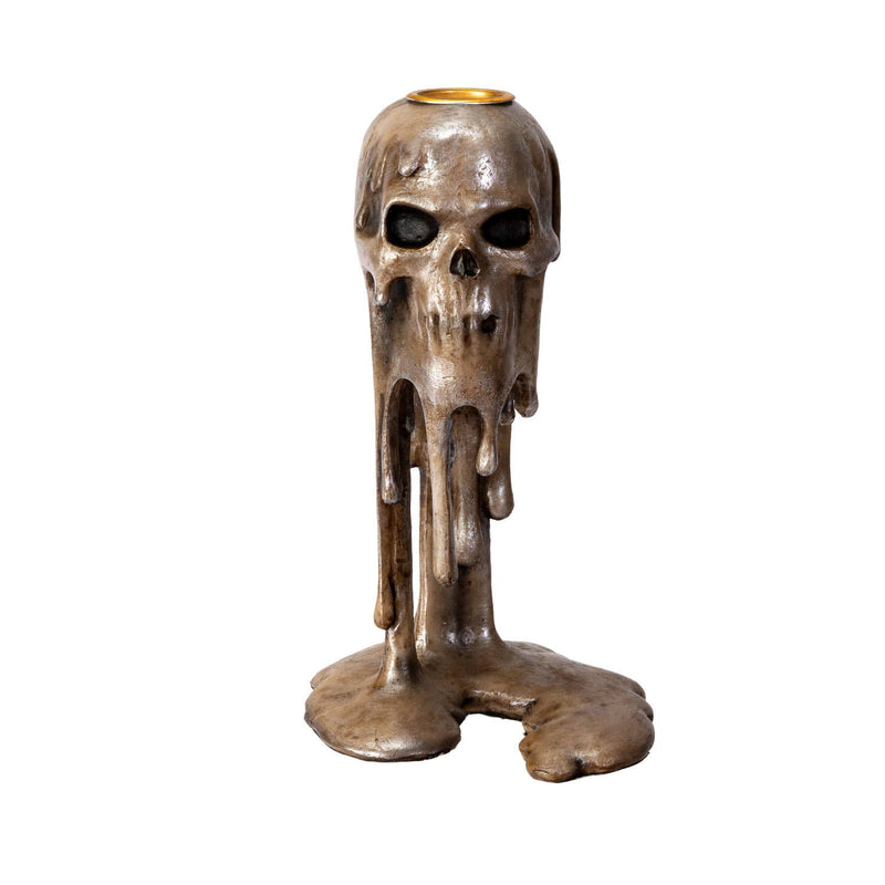 Wick of the Dammed Skull Candle Holder