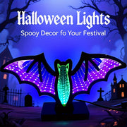 1pc LED Infinity Mirror, Bat LED Abyss Mirror Tunnel Light Night Light - Purple Blue Glowing USB Acrylic Light