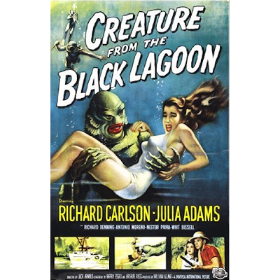 Creature from the Black Lagoon Movie Poster - 24x36 Horror / Sci Fi Wall Art
