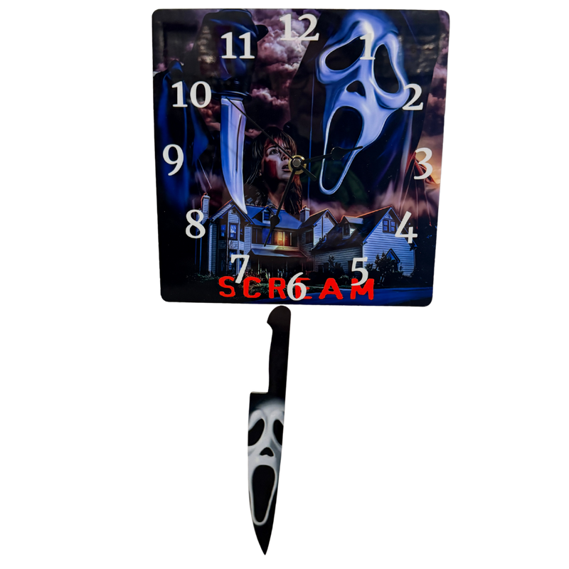 Scream Ghost Face Wall Clock