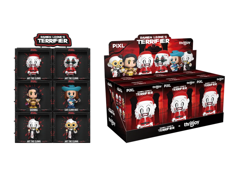 [Thrilljoy] Damien Leone's Terrifier PIXL Blind Box Vinyl (Chance at 1 of 300 hyper-rare “chase” pieces will be redeemable for a special 12” MEGA PIX!)
