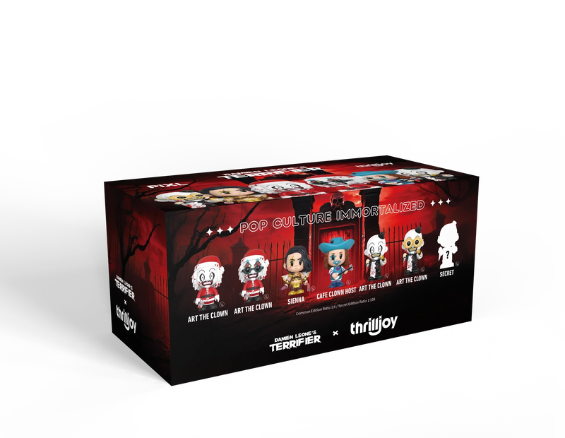 [Thrilljoy] Damien Leone's Terrifier PIXL Blind Box Vinyl (Chance at 1 of 300 hyper-rare “chase” pieces will be redeemable for a special 12” MEGA PIX!)