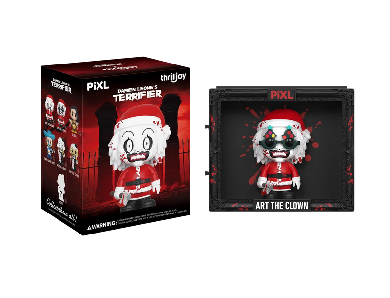 [Thrilljoy] Damien Leone's Terrifier PIXL Blind Box Vinyl (Chance at 1 of 300 hyper-rare “chase” pieces will be redeemable for a special 12” MEGA PIX!)