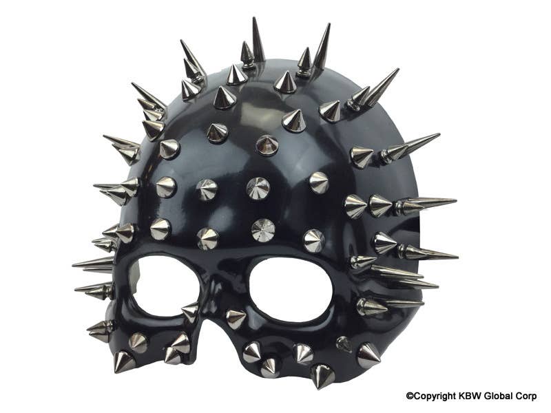 Black Spiked Skull Mask