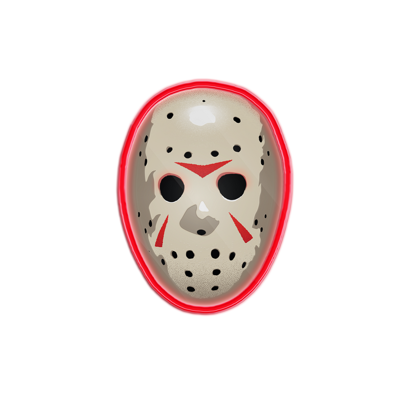 Friday The 13th Small Die Cut Wall Art w Light Up Accents