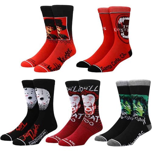 Horror Icons Crew Sock 5-Pair Set