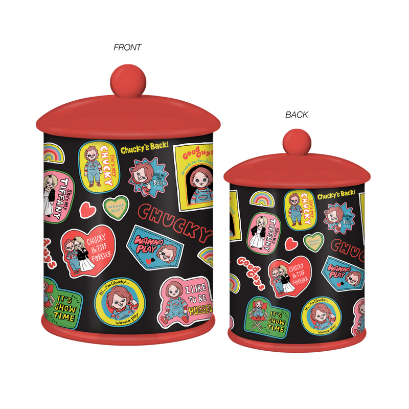 Chucky Sticker Style 8" Ceramic Cookie Jar – 64oz