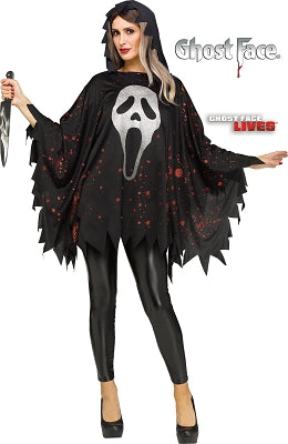 Glittering GhostFaceÆ Poncho Adult