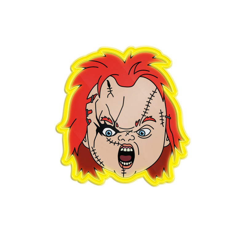 Chucky Face Boxed Small Die Cut Wall Art with Lights