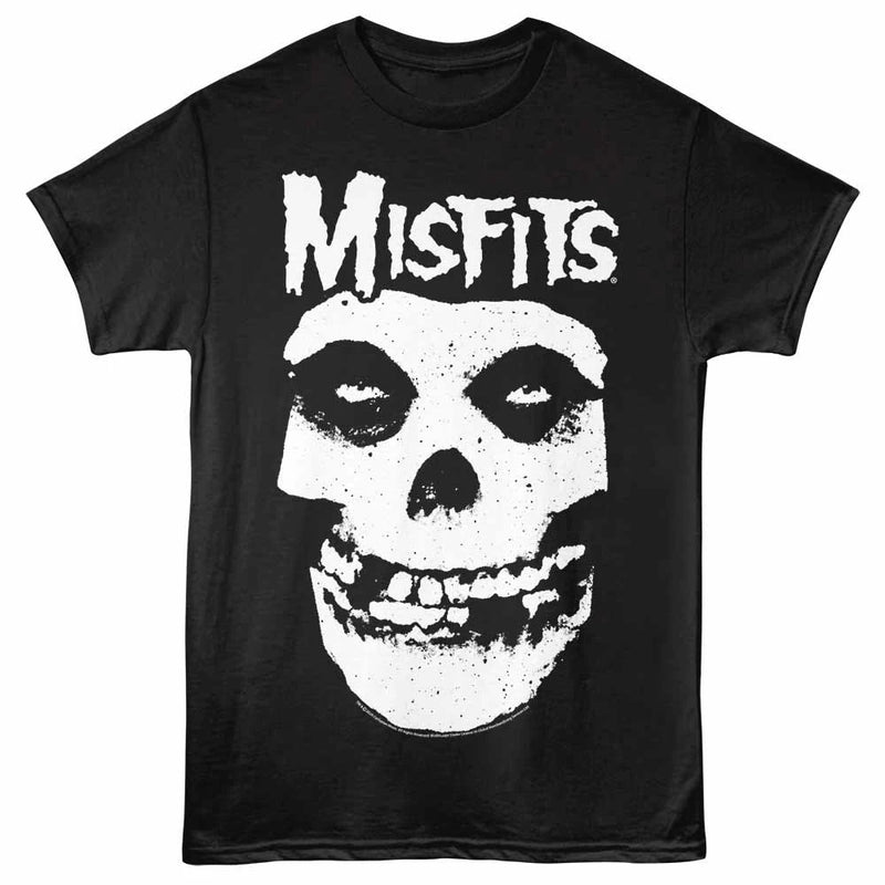Misfits Skull W Logo Black T-Shirt