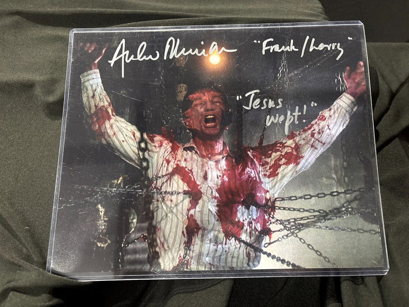 Andrew Robinson – Hellraiser Signed Photo – Frank Jesus Wept Scene – Pre-Owned