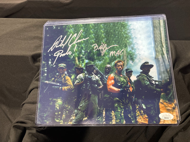 Richard Chaves & Bill Duke – Predator Signed Photo – Dual-Signed Commando Team – Pre-Owned