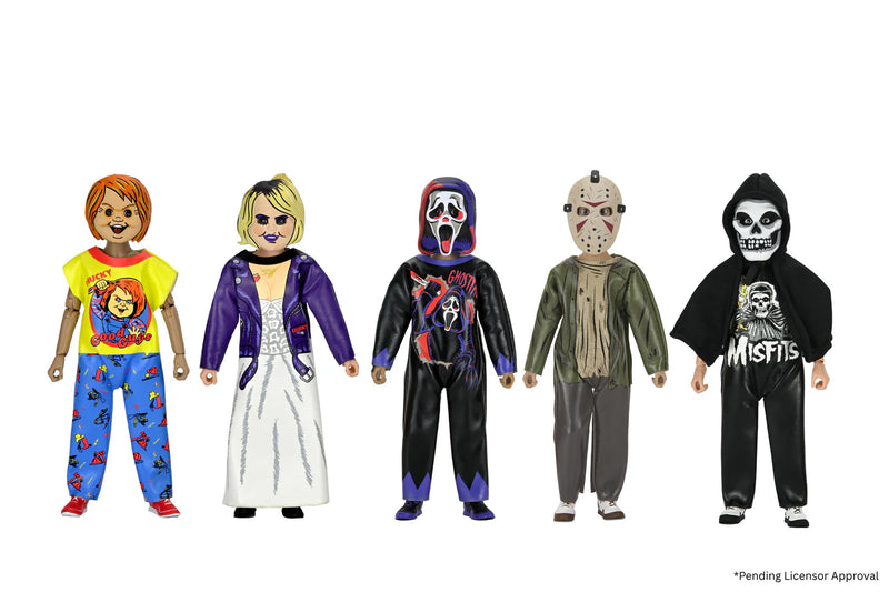 Ben Cooper Costume Kids Collection - Series 13 Costumed Action Figure Bundle (Chucky, Tiffany, Ghost Face, Jason & The Fiend)
