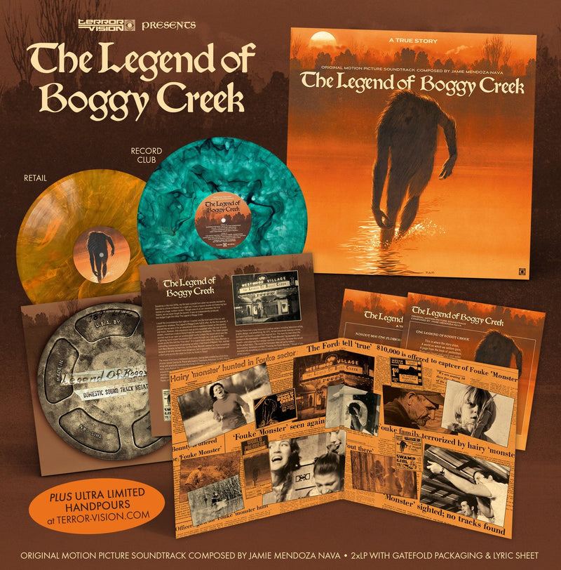 The Legend of Boggy Creek (1972) 2XLP OST — Terror Vision Records and Video