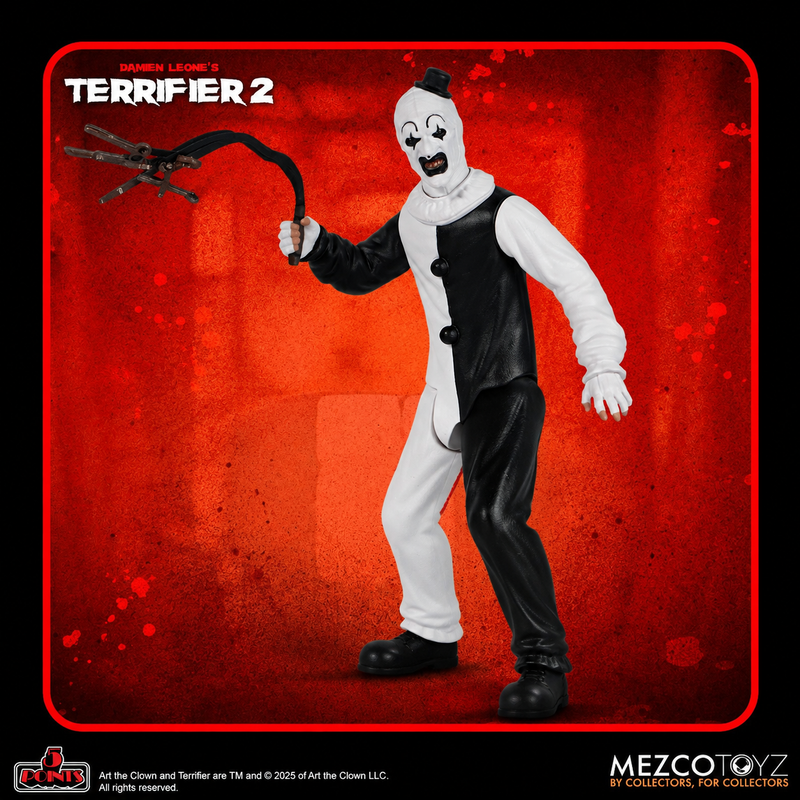 Terrifier 2 Art the Clown 5 Points Action Figure MEZCO