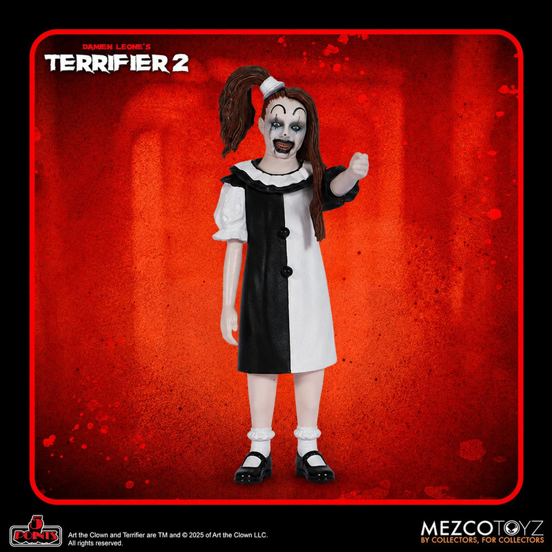 Terrifier 2 The Little Pale Girl 5 Points Action Figure MEZCO