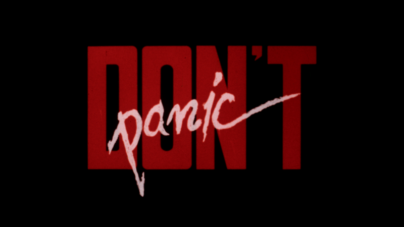 Don't Panic Limited Edition Variant Slipcover Blu-ray Vinegar Syndrome New and Sealed