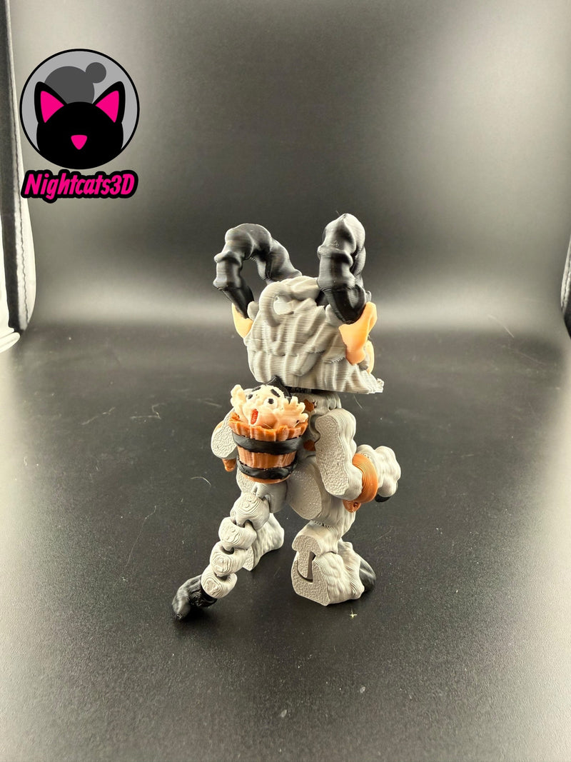 Krampus 3D Printed Keychain
