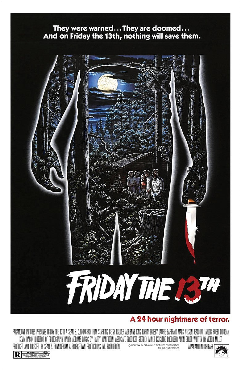Friday the 13th Poster - A 24 Hour Nightmare - Rolled 24x36