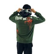 Friday The 13th Jason Long Sleeve Men's Green Cosplay Hoodie