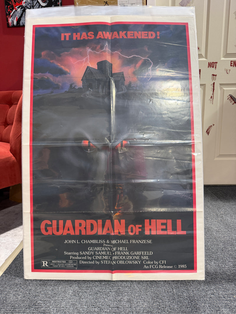 Guardian of Hell (1985) Original U.S. One Sheet Movie Poster 27" x 41" – Bruno Mattei's The Other Hell – Rare Alternate Title