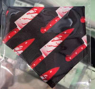 Horror Butcher Pet Bandana for Cats - Frightmare X Barkin Paws Exclusive