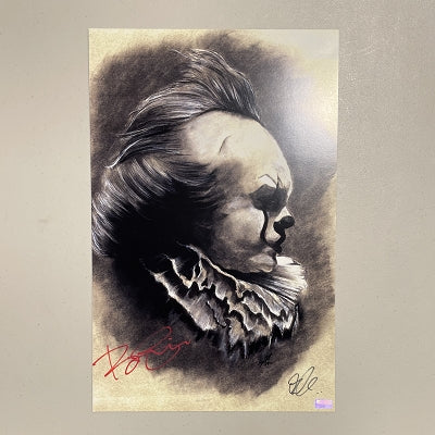Bill Skarsgard Autographed 2017 IT Pennywise 11x17 Art Print