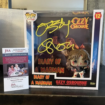 JSA Authenticated Ozzy Osbourne Autographed Pop! Albums Ozzy Osbourne - Diary of a Madman